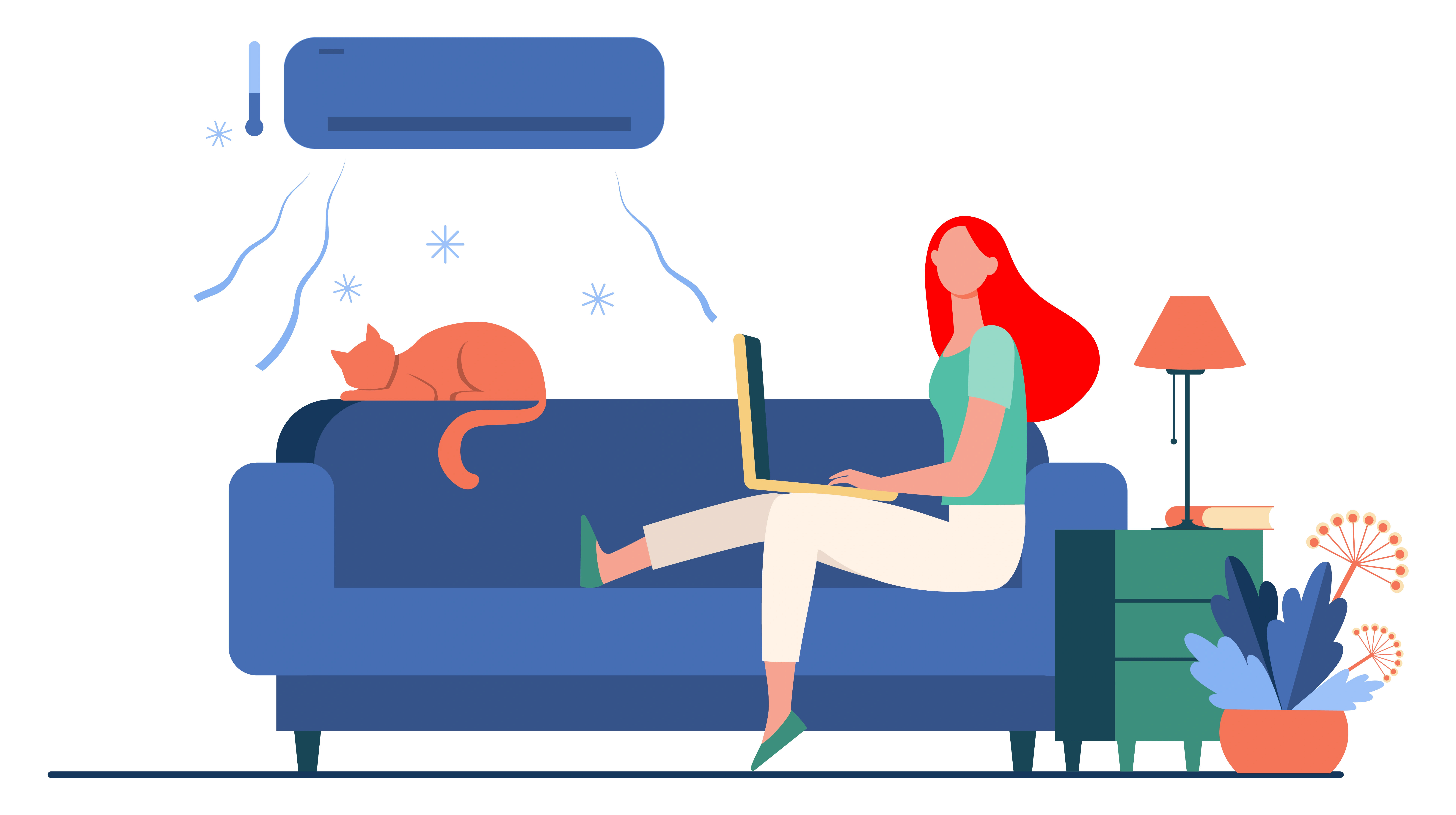 Air conditioning keeping a home comfortable